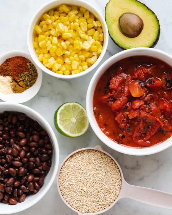 Vegan Mexican Quinoa Bake - Cooking For Peanuts