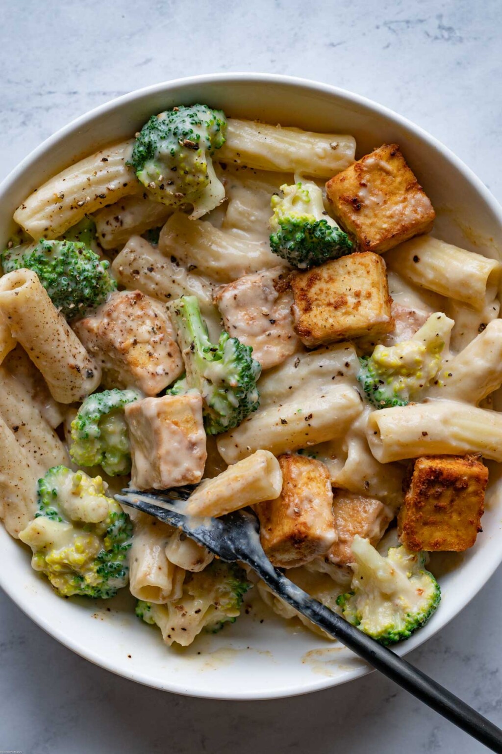 Creamy Pasta and Tofu Recipe Cooking For Peanuts