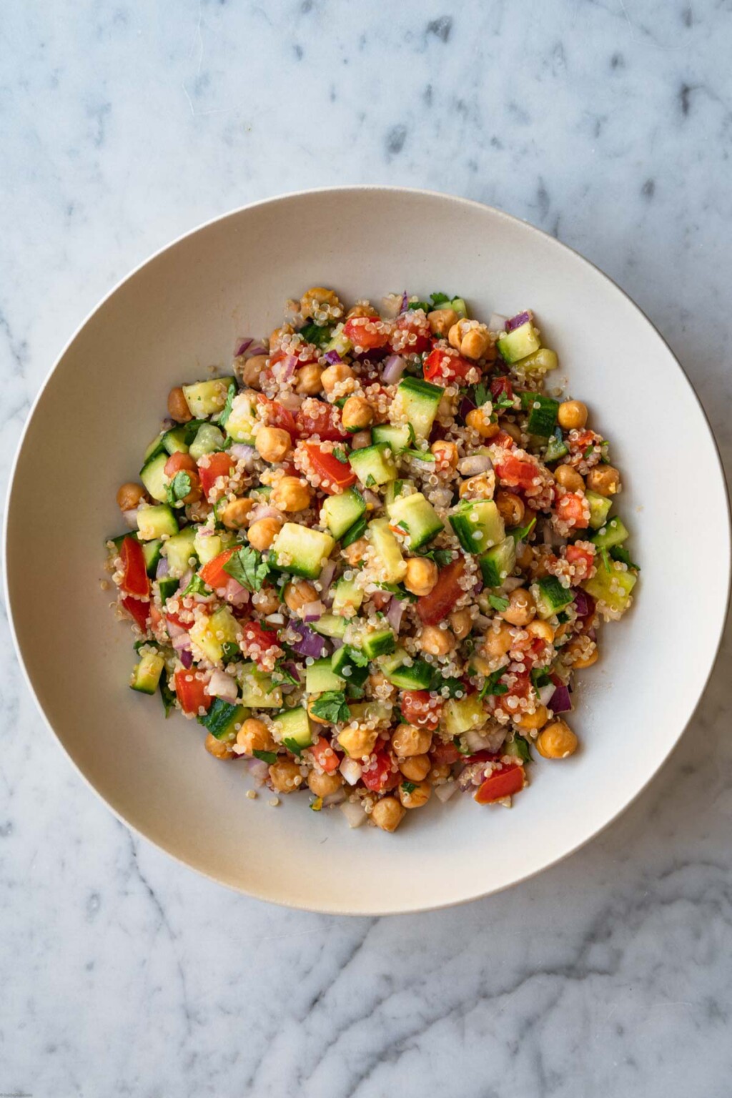 HighProtein Chickpea Quinoa Salad Cooking For Peanuts