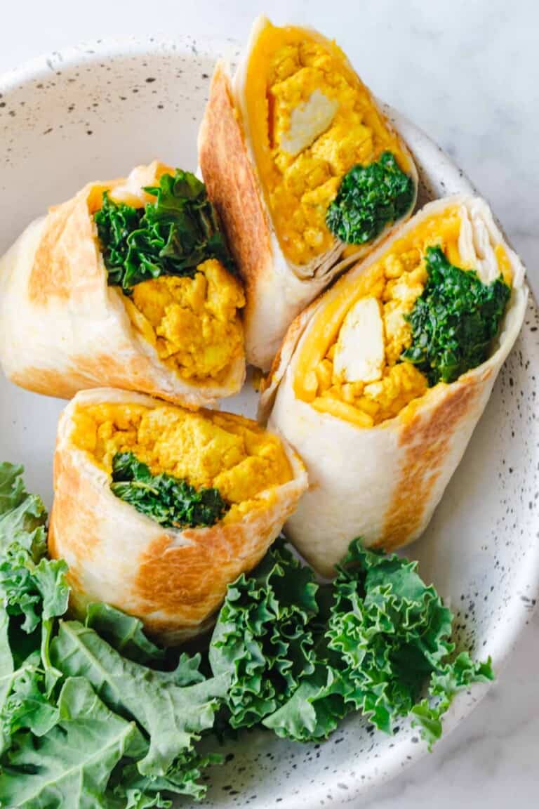 Easy Tofu Scramble Wrap Recipe Cooking For Peanuts