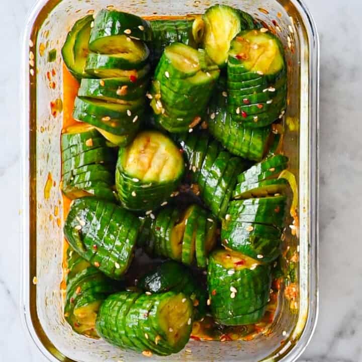 Korean Cucumber Salad Cooking For Peanuts