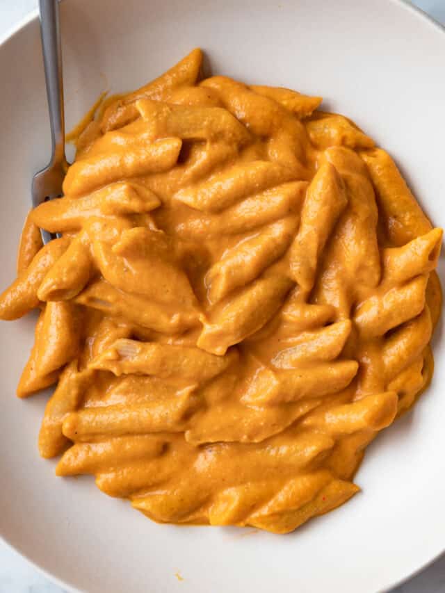 Creamy Vegan Pasta with Air Fryer Tofu Cooking For Peanuts