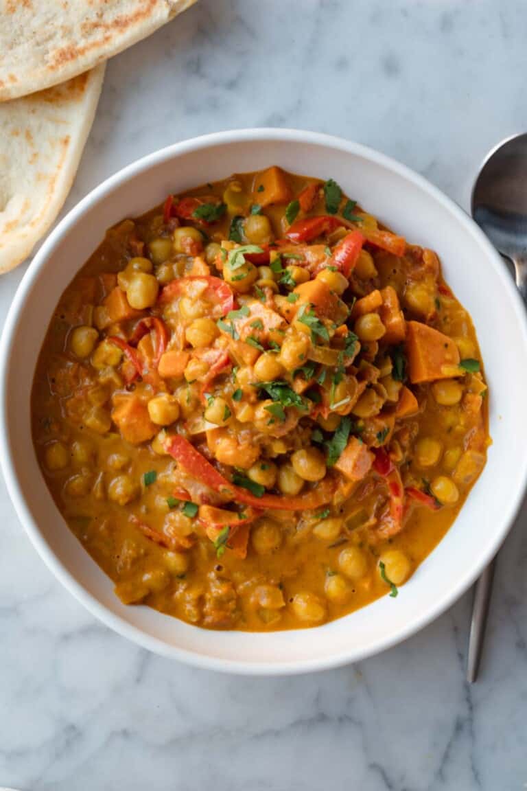 Chickpea and Sweet Potato Curry Cooking For Peanuts