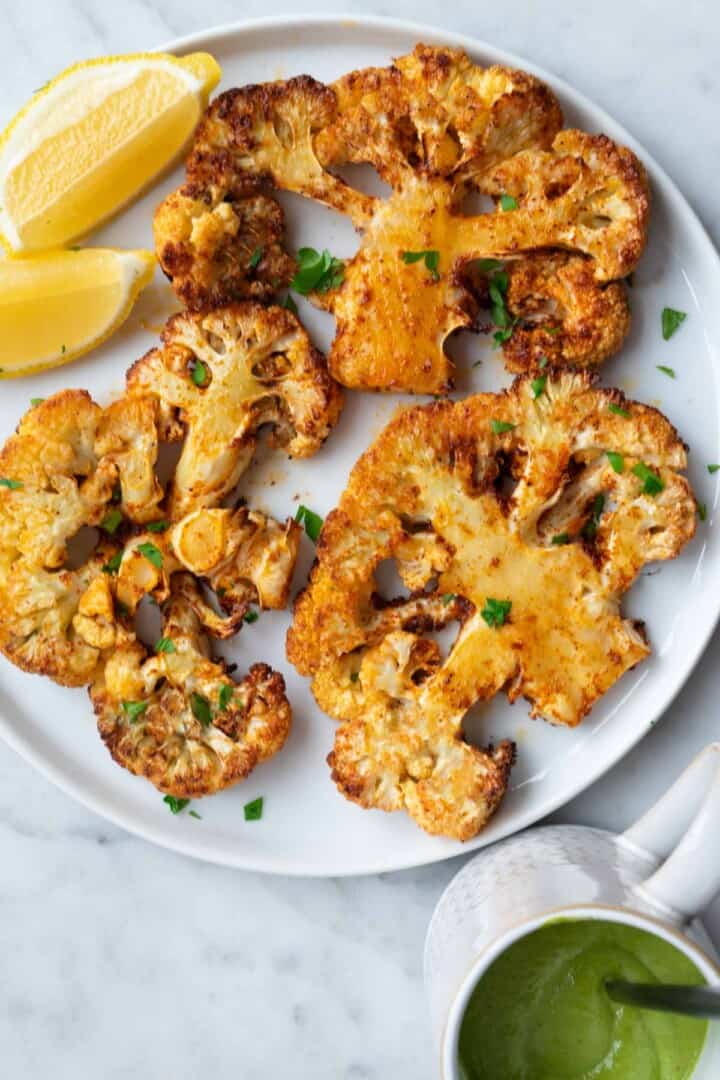 Easy Cauliflower Steaks Recipe - Cooking For Peanuts