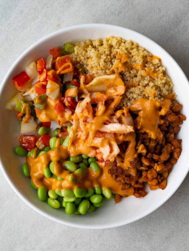 Best Protein Bowl (36G Vegan Protein) Cooking For Peanuts