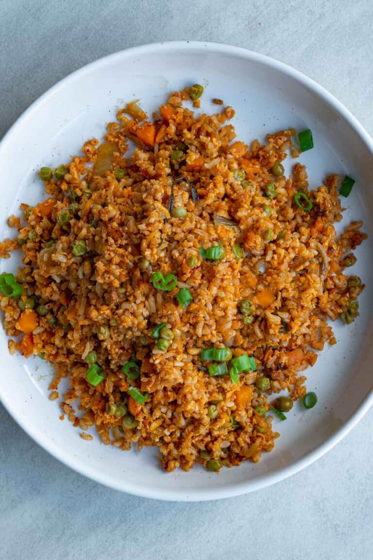Korean Kimchi Fried Rice Recipe - Cooking For Peanuts
