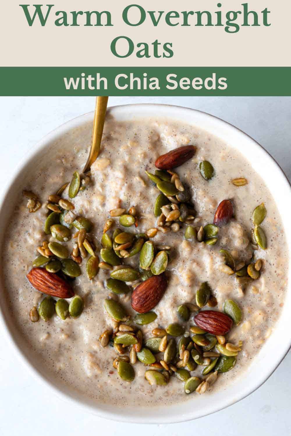 Overnight Oats with Chia Seeds (Apple Cinnamon) Cooking For Peanuts