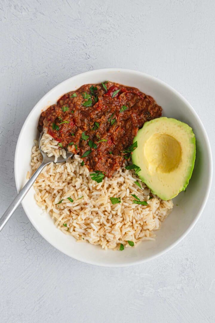 High-Protein Vegan Ragu - Cooking For Peanuts