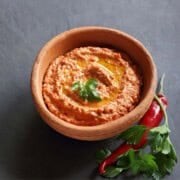 Nut-Free Paprika Dip in a bowl.