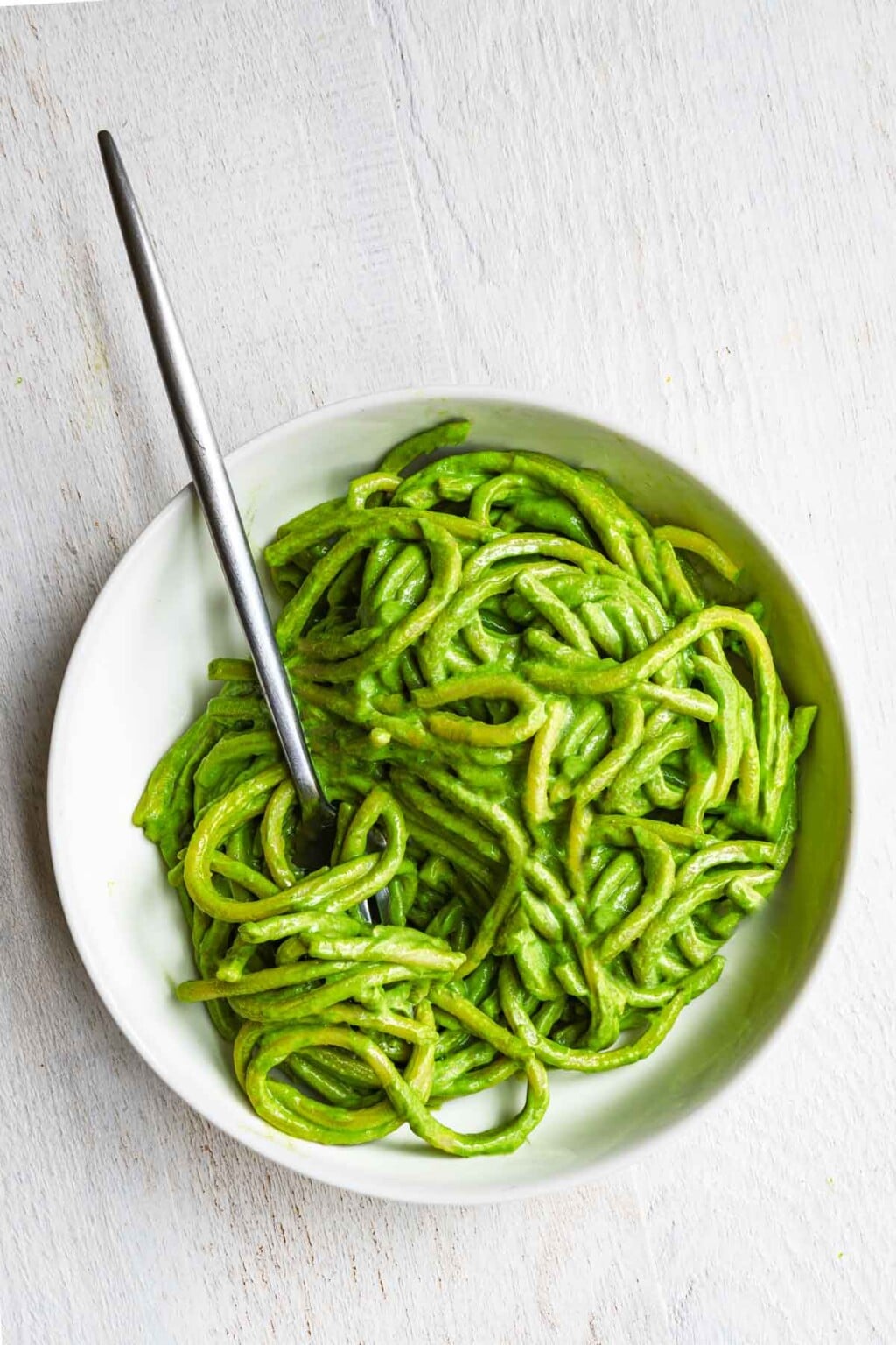 protein-pasta-in-green-sauce-cooking-for-peanuts