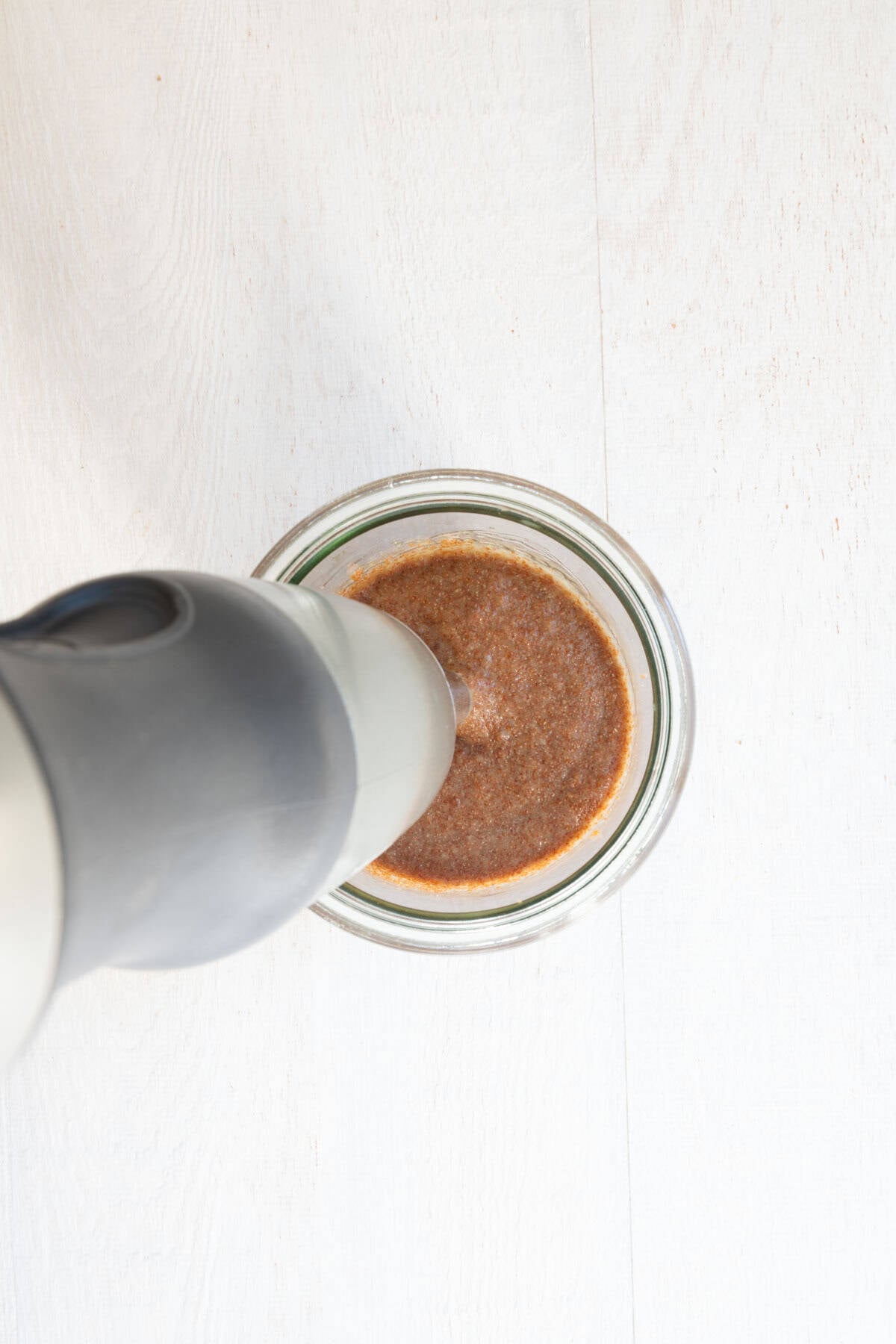 Blended cooked teff.