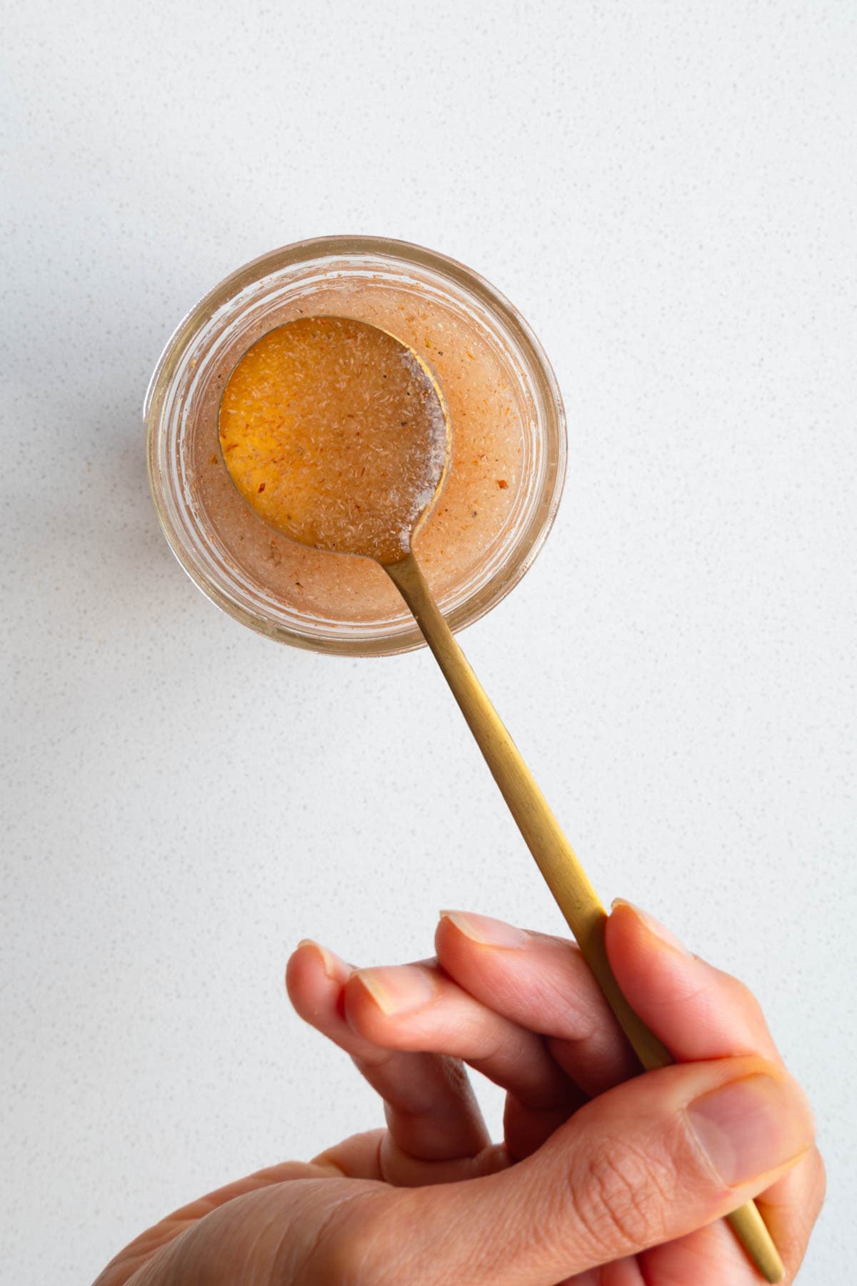 Psyllium husks fiber mixed with water.