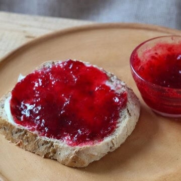 Psyllium jelly on toast.