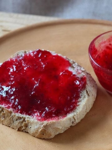Psyllium jelly on toast.