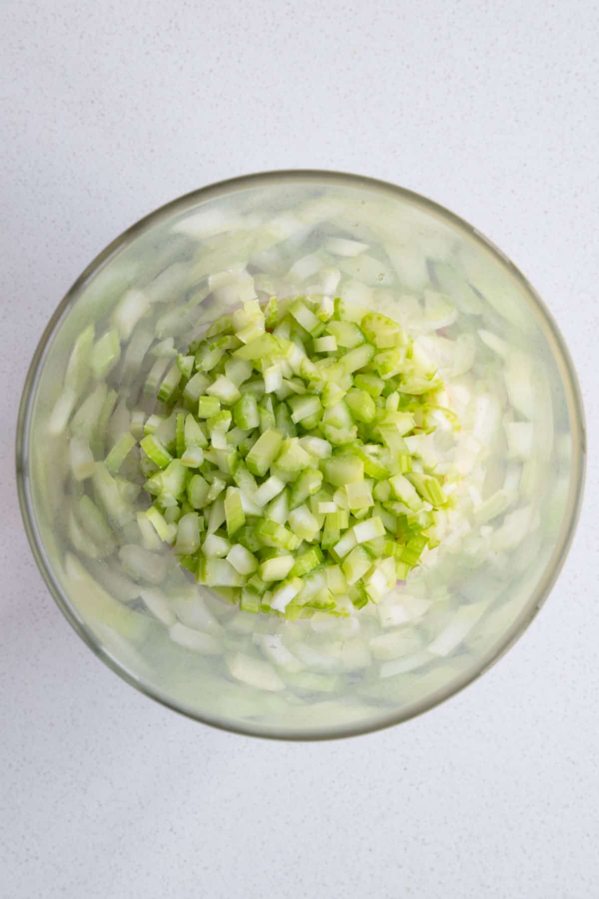 Sprouts in a glass salad jar.