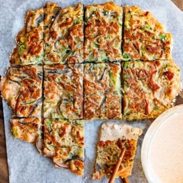 Zucchini pancakes made with red lentils and no flour.